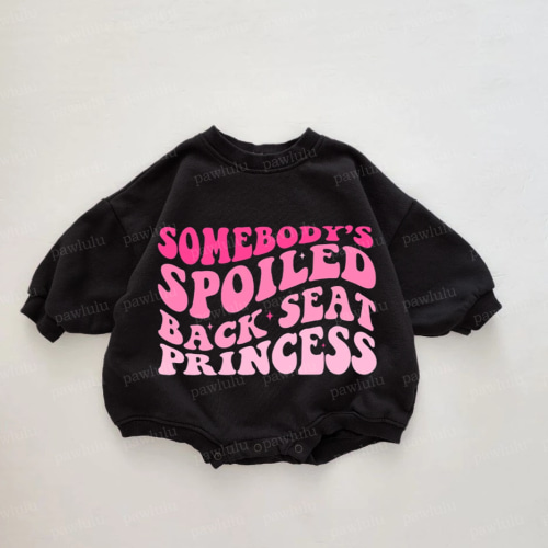 Baby Sombody's Spoiled Back Seat Princess Romper