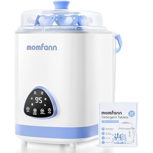MOMFANN EasePure Pro Baby Bottle Washer, Upgraded 4-in-1 Bottle Washer and Sterilizer and Dryer, Deep Clean for Bottles, Pump Parts & Baby Essentials, Time-Saving Effortless Baby Care