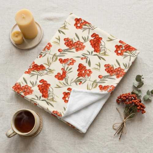 Mountain Ash Throw Blanket