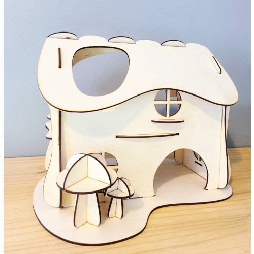 Wooden Fairy House - DIY Doll House - Spring Project - Girl Gift - Birthday Gift - Girls Birthday Gift - Doll Play House -