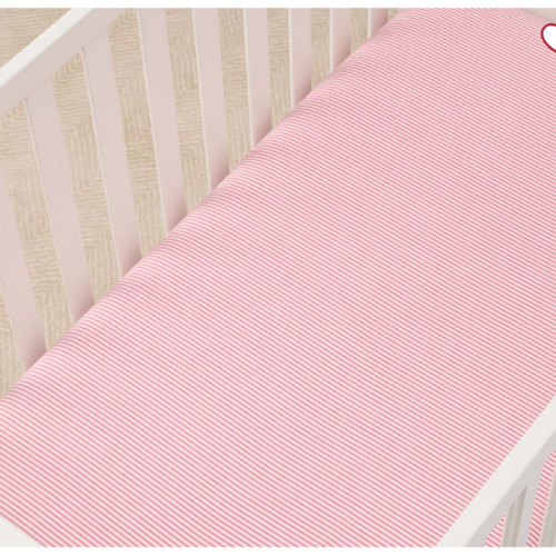 Oxford Stripe Organic Crib Fitted Sheet | Pottery Barn Kids