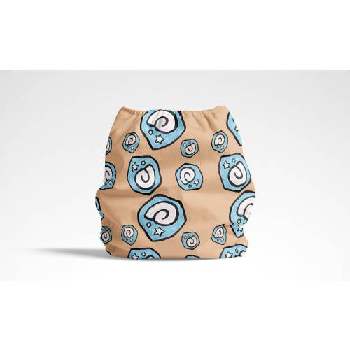 Blue Fossils Pocket Cloth Diaper