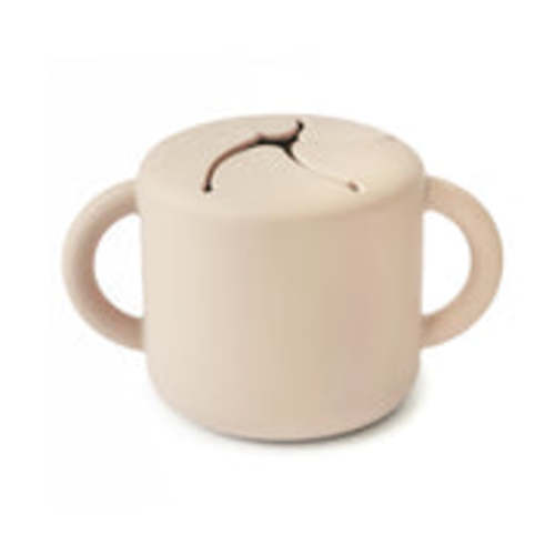 Mushie Baby Silicone Snack Cup - Shifting Sand
