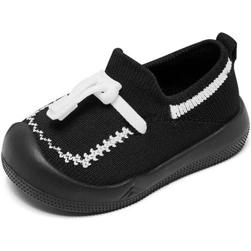 Eashi Baby Boy Girl Non-Skid Indoor Infant Walking Shoes Breathable Warm Elastic Sock Shoes with Memory Sole Protect Toes Outdoor Sneakers