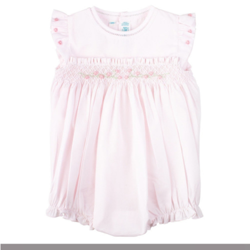 Rose Garden Collection Smocked Fly Sleeve Bubble | Feltman Brothers