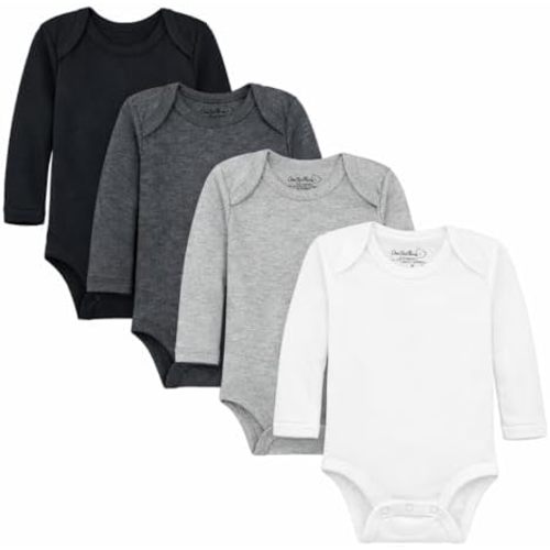 123 Bear Baby Cotton Spandex Long-Sleeve bodysuits unisex boy girl