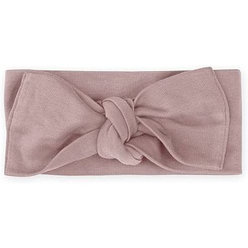 Colored Organics Baby Organic Cotton Hattie Bow Wrap Headband - Wisteria