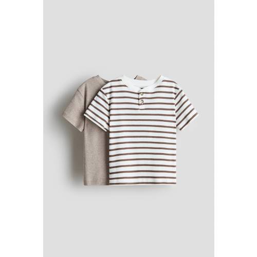 2-PACK HENLEY T-SHIRTS