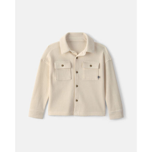 Toddler Boy Thermal Long-Sleeve Button-Down Shirt - Cream - OshKosh B'gosh | Carter's