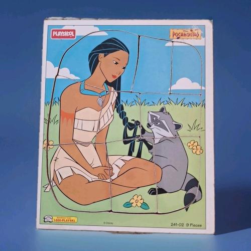PLAYSKOOL DISNEY'S POCAHONTAS Frame Tray Jigsaw Puzzle Vintage 1990s