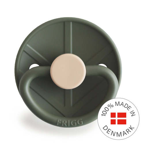 FRIGG Round Pacifier - Little Viking Silicone Size 2 - Ragnar
