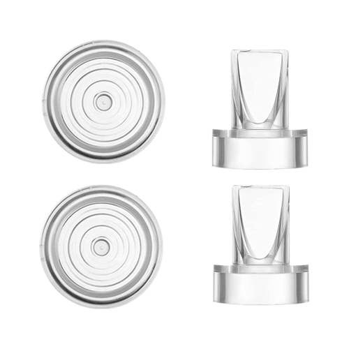 4Pack Duckbill Valve and Silicone Diaphragm Compatible with New Portable Breast Pump, Breast Pump Parts Include Replacement Breast Pump Valve and Membrane Reflux Silicone Membrane