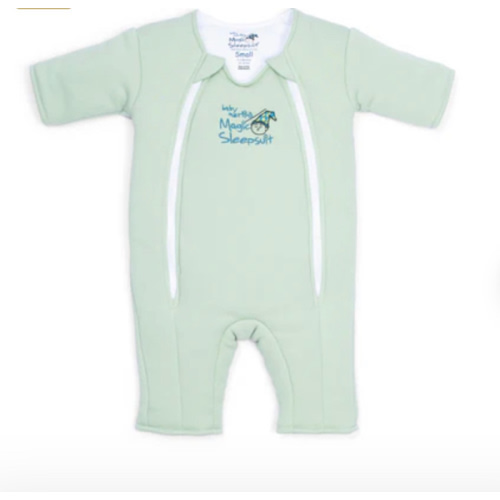 Sage Green Baby Merlin’s Magic Sleepsuit – 100% Cotton Sleep Solution