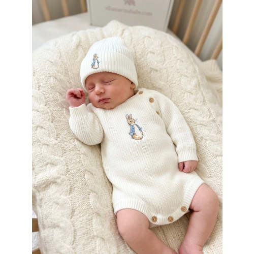 Peter Rabbit Set - White/Blue – Ella Marina Baby