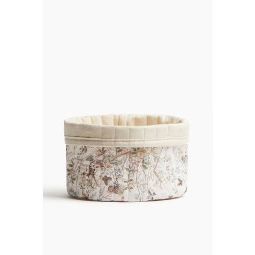 SMALL QUILTED STORAGE BASKET