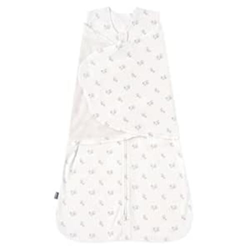 HALO 100% Cotton Sleepsack Swaddle, 3-Way Adjustable Wearable Blanket, TOG 1.5, Floral Vintage Stripe, Newborn, 0-3 Months