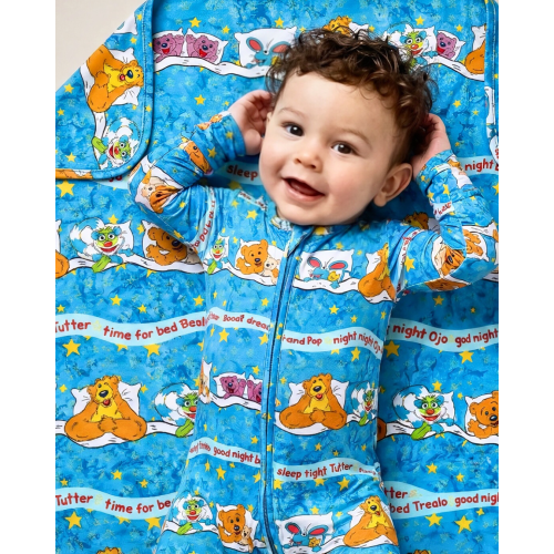 Goodnight Bear Double Layered Bamboo Blanket (Pre Order)