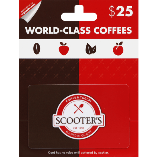 Scooters Gift Card, $25