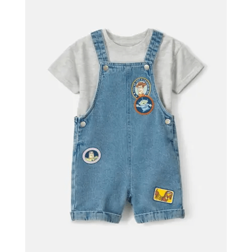 Toddler 2-Piece Pixar© Toy Story Denim Overall Set - Medium Wash | Carter's