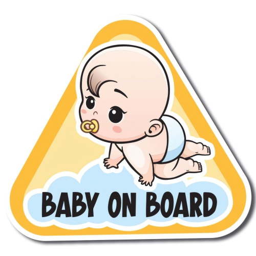 Magnet Me Up Boy Baby on Board Magnet Decal, 5 inches, Automotive Magnet