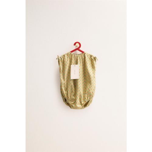 ZARA TIMELESS - LINEN FLORAL ROMPER - Lime green | ZARA United States