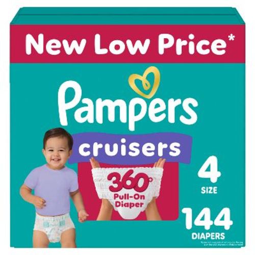 Pampers Cruisers 360 Disposable Diapers OMS Pack - Size 4 - 144ct