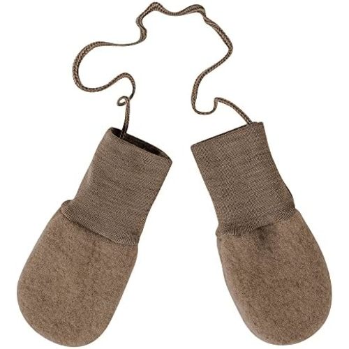 Ecoable Baby Thumbless Mittens: Organic Merino Wool Snow Gloves with String