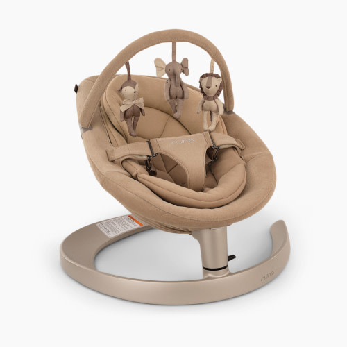 Nuna LEAF Grow Baby Seat & Rocker with Toy Bar - Teddy
