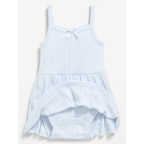 Pointelle-Knit Bodysuit Dress for Baby