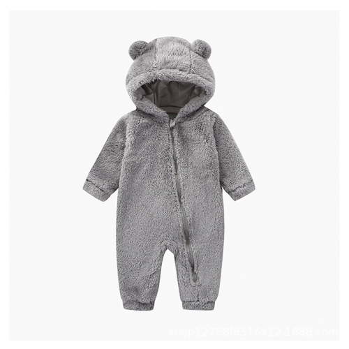 Snowsuit Baby Boy Bear Ear Girl Onesies Baby Romper Baby Girl Warm Outfits Baby Girls' Clothing 0-3 Months