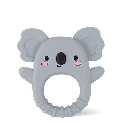 Tiger Tribe Silicone Teether Koala Soft BPA-Free Teething Relief Sensory Toy for Infants Newborns 0-18 Months