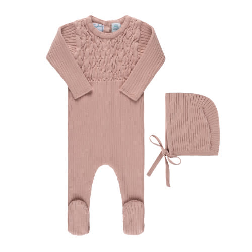 Ribbed Newborn Knit Outfit I Newborn Layette with Hat | Feltman Brothers