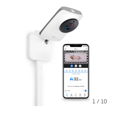 Miku Pro Smart Baby Monitor | No Contact Breathing and Sleep Tracking