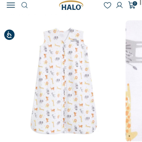 Jungle Micro-Fleece Wearable Baby Blanket S | HALO