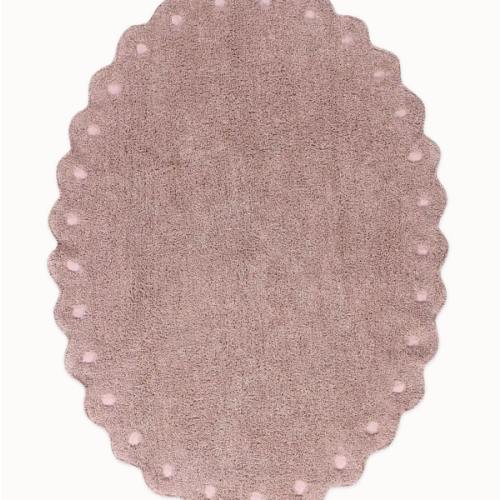 WASHABLE OVAL RUG PINE CONE NUDE