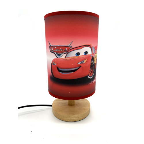 McQueen Table Lamp Night Light Wood Base Room Decoration or Great Gift Ideas