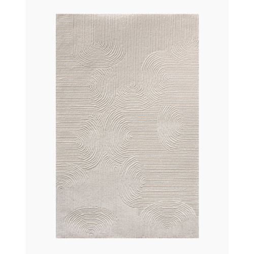 Asher Tufted Wool Rug in Ivory