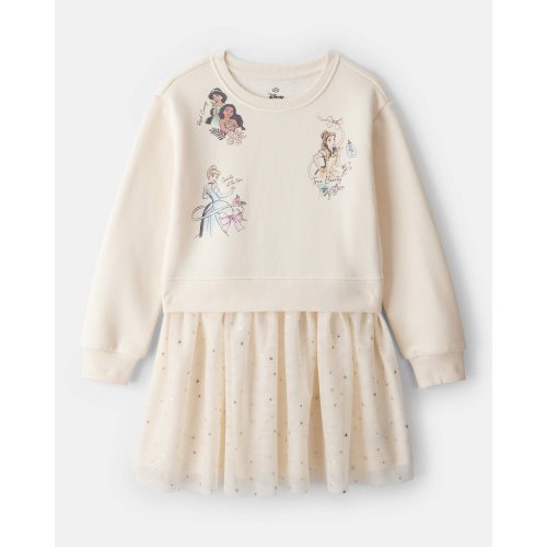 Girls 2-Piece Disney© Princess Long-Sleeve Tulle Set - Cream - Carter's | Carter's