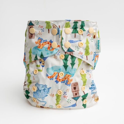 Magical Landscape by Wonky Trumpet - Essential Hybrid Diaper Cover - Creatures - One Size