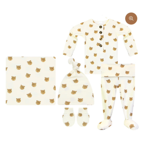 Teddy Newborn Hat Bundle (Top + Bottom)