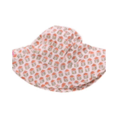 Pink Chicken Baby Girls Sun Hat in Pink Prairie Block Print – Joy Street