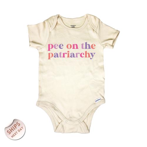 Pee On The Patriarchy Baby Bodysuit, Female Empowerment Clothing, Newborn Social Justice Gift, Baby Shower Gift, 2000389