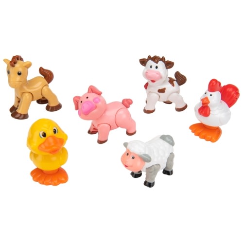 Big Steps Farm Animals Poseable Figures 6 Pack