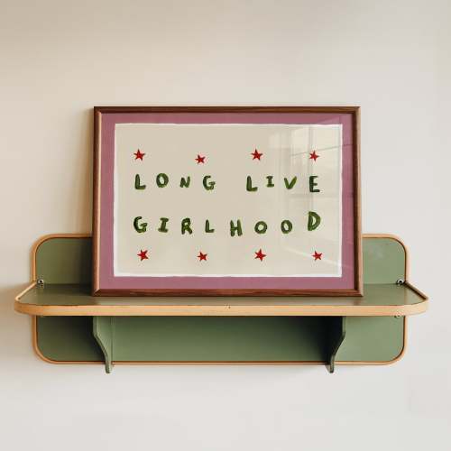 Long Live Girlhood Hand Painted Print – Lune Club
