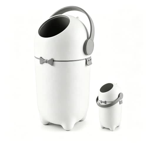 Diaper Pail with Airtight Lid, 15L Odor Control Diaper Trash Can, Odor-Locking Diaper Pails for Babies & Pets,Holds 16 Diapers Baby-Safe Nursery Bin for Living Room, Bathroom,Pet Litter Box