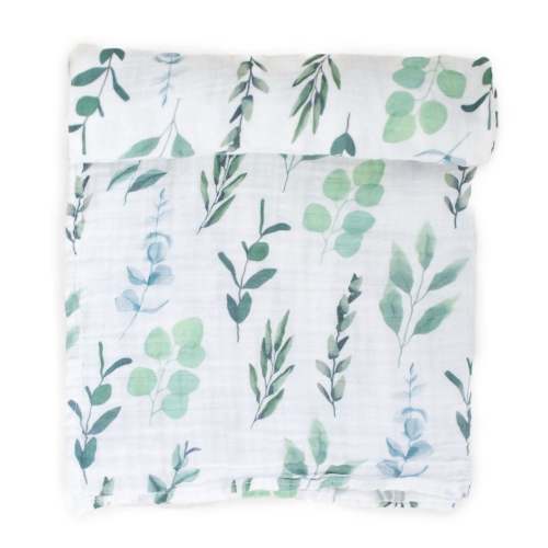 Muslin gauze swaddle blanket- sage*