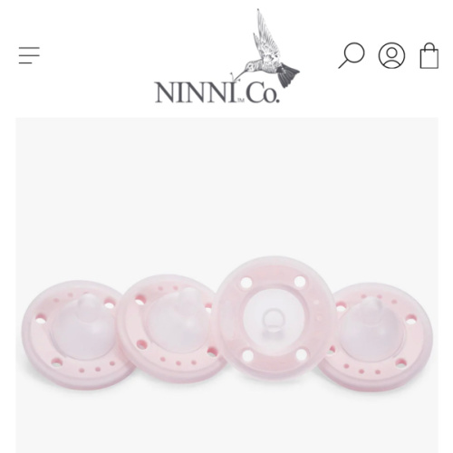 Ninni Pacifier Petal Pink 4 Pack