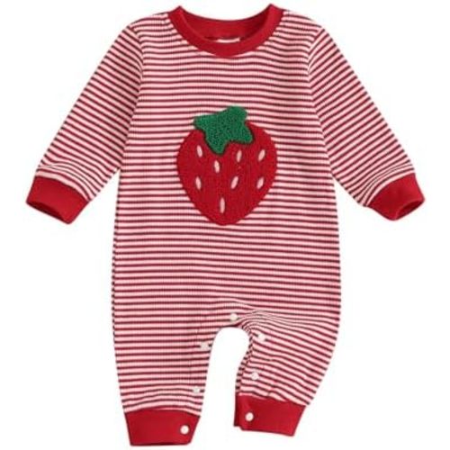 Nebworn Baby Boy Waffle Knit Romper Long Sleeve Ruffle Butt Onesie Fall Winter Clothes Coming Going Home Outfit
