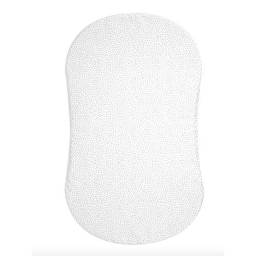HALO - BassiNest Fitted Sheet 100% Cotton | Pebble - white