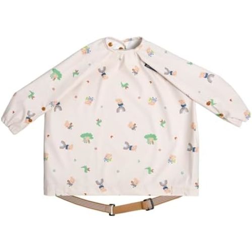 BIBaDO - Long Sleeve Baby Bibs - Babies & Toddlers 6-36 Months - Coverall Baby Led Weaning Bib - Easy Wipe, Soft & Waterproof